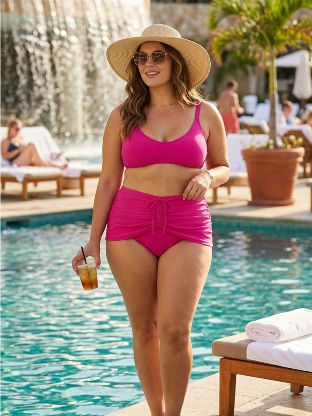 Curvagile Women's Plus Size Bikini Bottoms